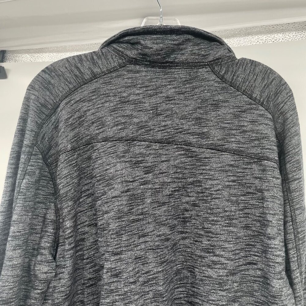 Calvin Klein Womens 1/4 Zip Pullover Sweater Long Sleeve Gray/Black Size XL - Picture 6 of 9